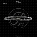 PULSERA ZIRCONIA GUIA BAGUETTE Y R-3 BLANCA