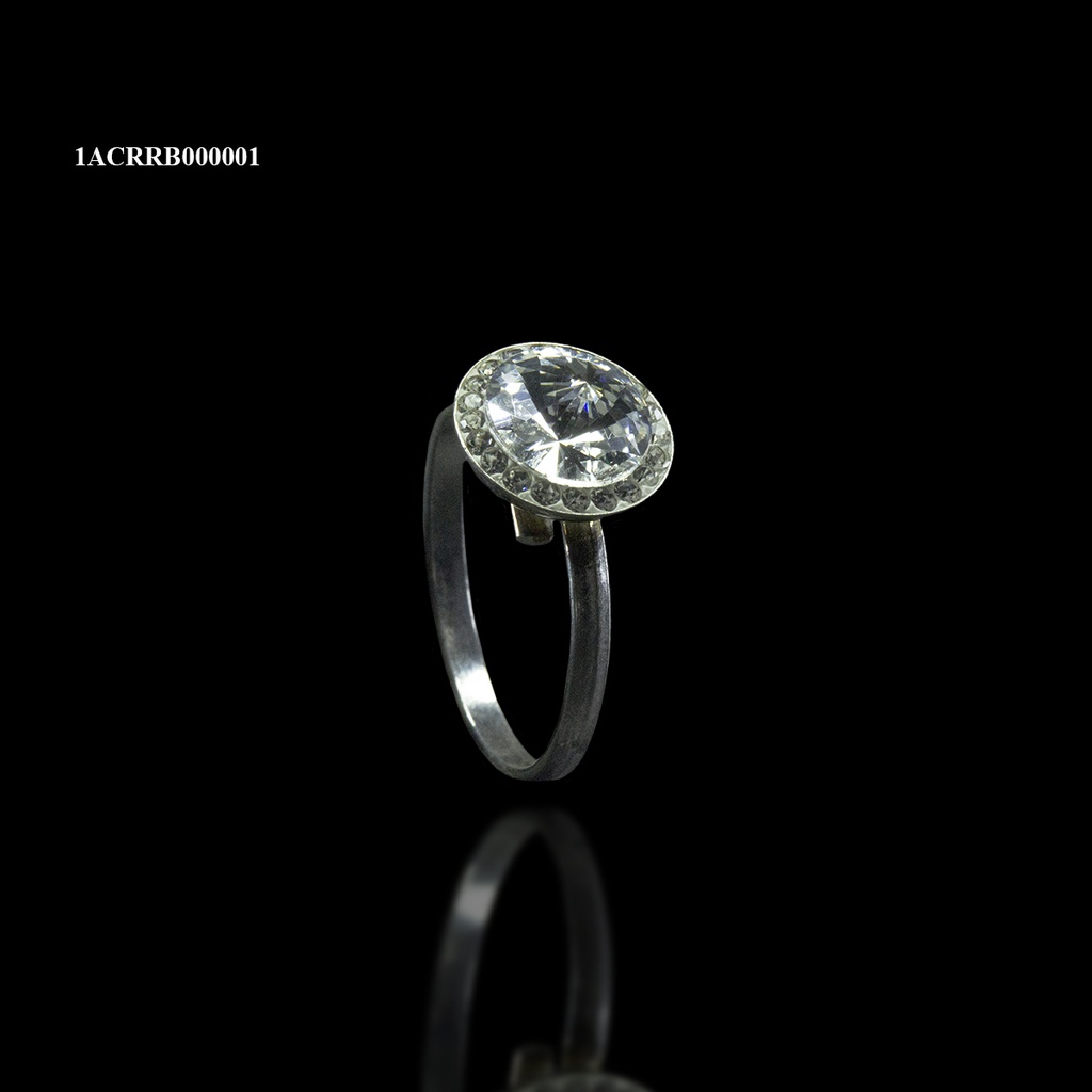 ANILLO ROSETA RIVOLI REDONDO BLANCO