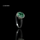 ANILLO ROSETA RIVOLI REDONDO TURQUESA