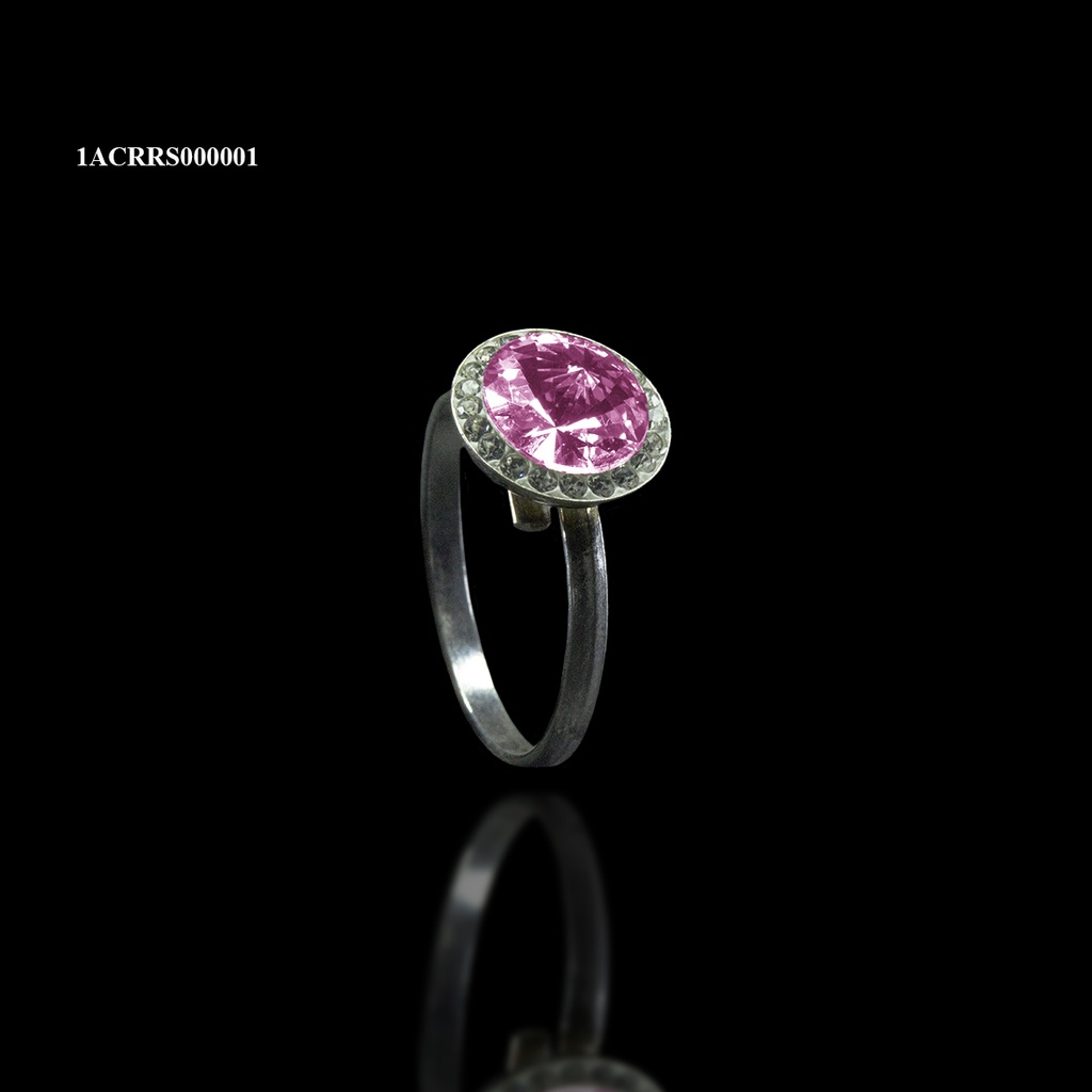 ANILLO ROSETA RIVOLI REDONDO ROSA CLARO
