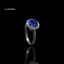 ANILLO ROSETA RIVOLI REDONDO ZAFIRO