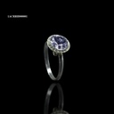 ANILLO ROSETA RIVOLI REDONDO AZUL-LILA