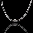 CADENA MICROPAVE BARBADA MEDIA LUNA DELGADA BLANCO