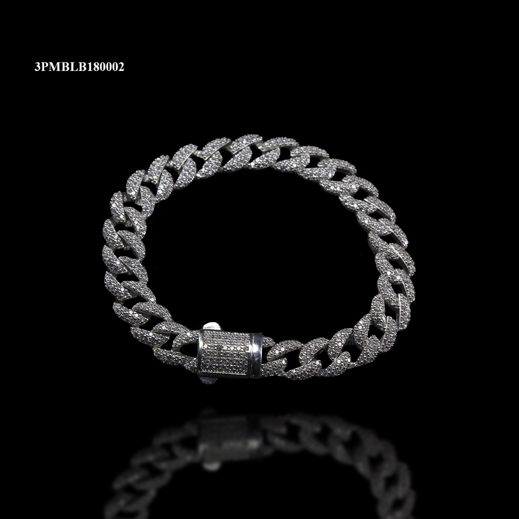 PULSERA BARBADA MEDIA LUNA M-2 BLANCA