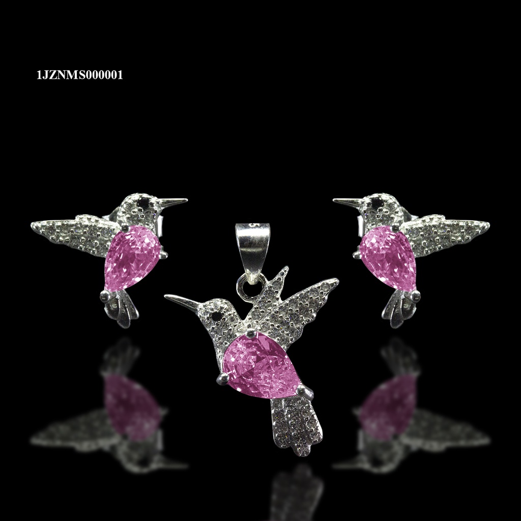 COORDINADO ANIMAL COLIBRI PANZA GOTA ROSA