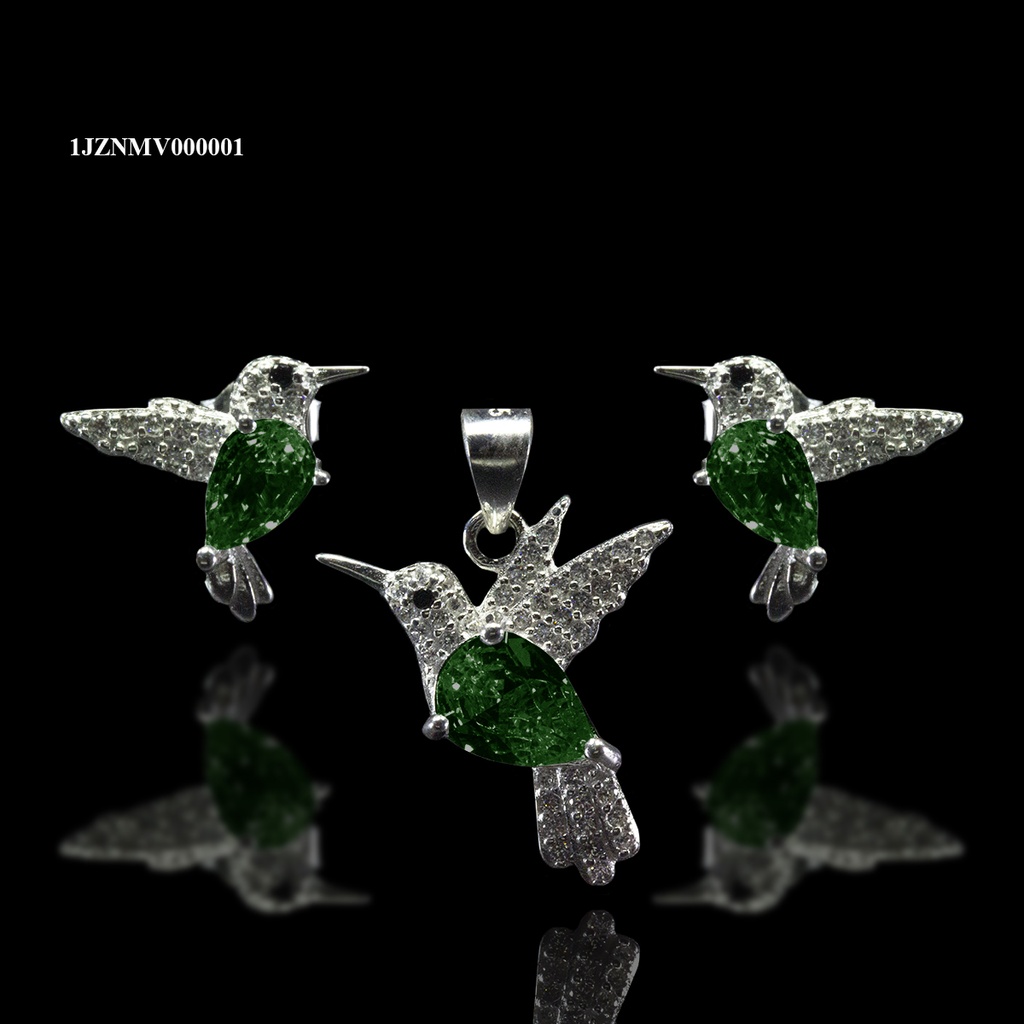 COORDINADO ANIMAL COLIBRI PANZA GOTA VERDE