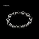 PULSERA CRISTAL RIVOLI REDONDA NEGRA