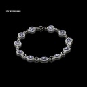 PULSERA CRISTAL RIVOLI REDONDA AZUL / LILA