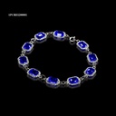 PULSERA ROSETA RIVOLI RECTANGULO AZUL REY