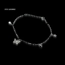 PULSERA COLGANTE ANCLA 4 DIJES MARIPOSA BLANCA