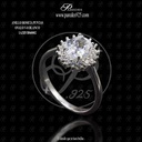 ANILLO ROSETA PUNTAS OVALO V-8 BLANCO