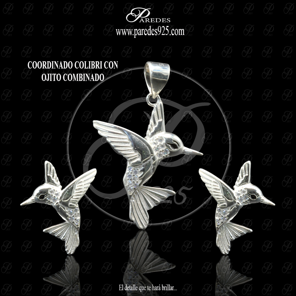 [1JMNMB000001]  COORDINADO COLIBRI CON OJITO NEGRO COMBINADO